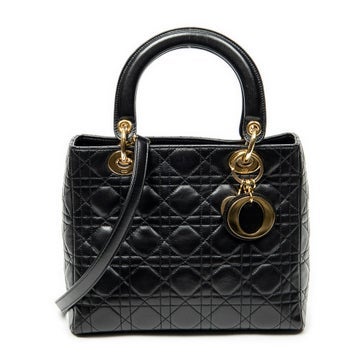 Leather Medium Lady Dior Zip