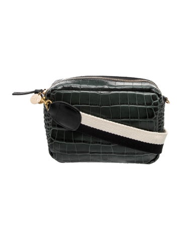 Embossed Leather Crossbody Bag