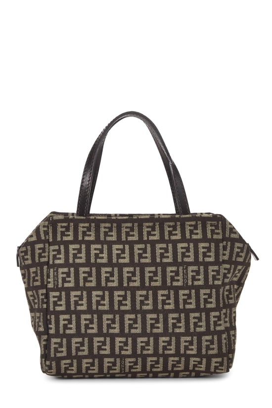 Brown Zucchino Canvas Handbag Mini