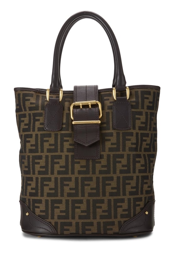 Fendi Brown Zucca Canvas Bucket Bag