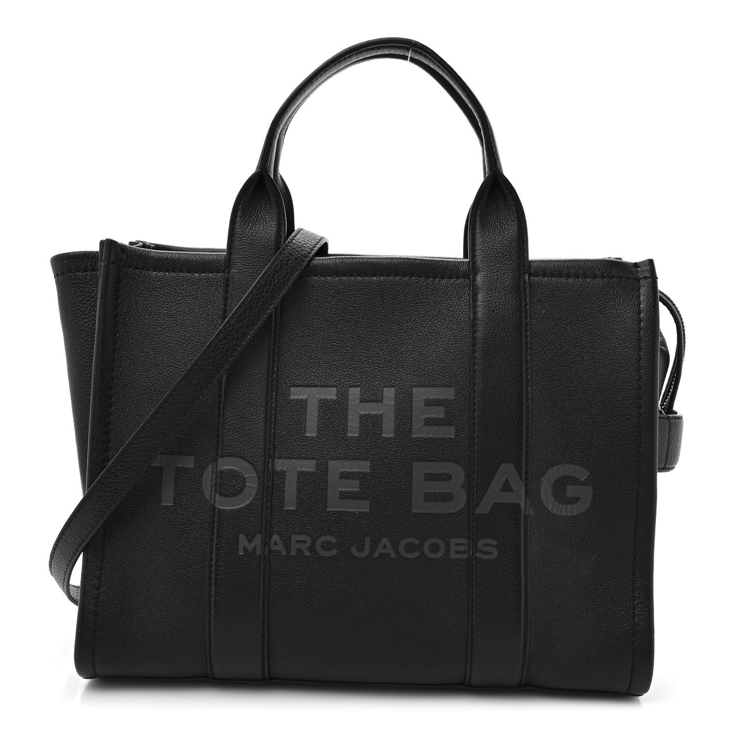 Marc Jacobs Grained Calfskin Medium The Tote Bag Black