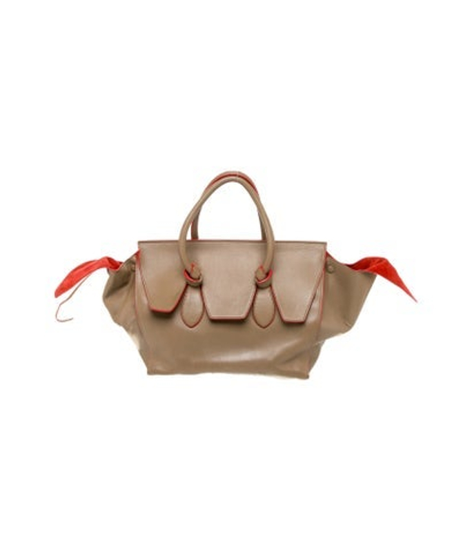 Celine Leather Tie Tote Small