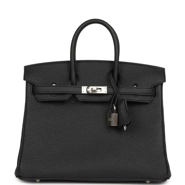 Hermes Birkin 25 Black Togo Palladium Hardware