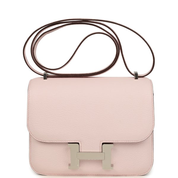 Hermes Hermes Constance 18 Rose Darling Chevre Mysore Palladium Hardware