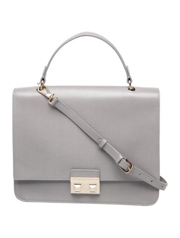 Leather Top Handle Bag