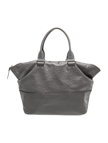 Embossed Leather Top Handle Bag