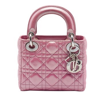 Dior Mini Iridescent Lambskin Cannage Lady Dior