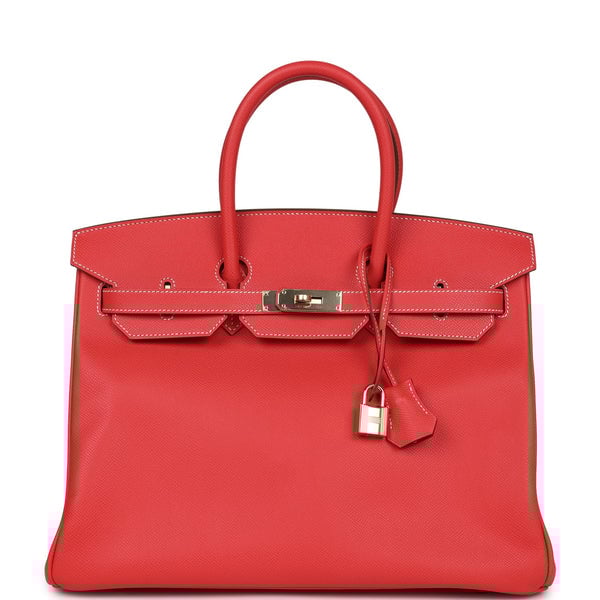 Hermes Pre-owned Hermes Birkin 35 Rose Jaipur Candy Epsom Permabrass Hardware