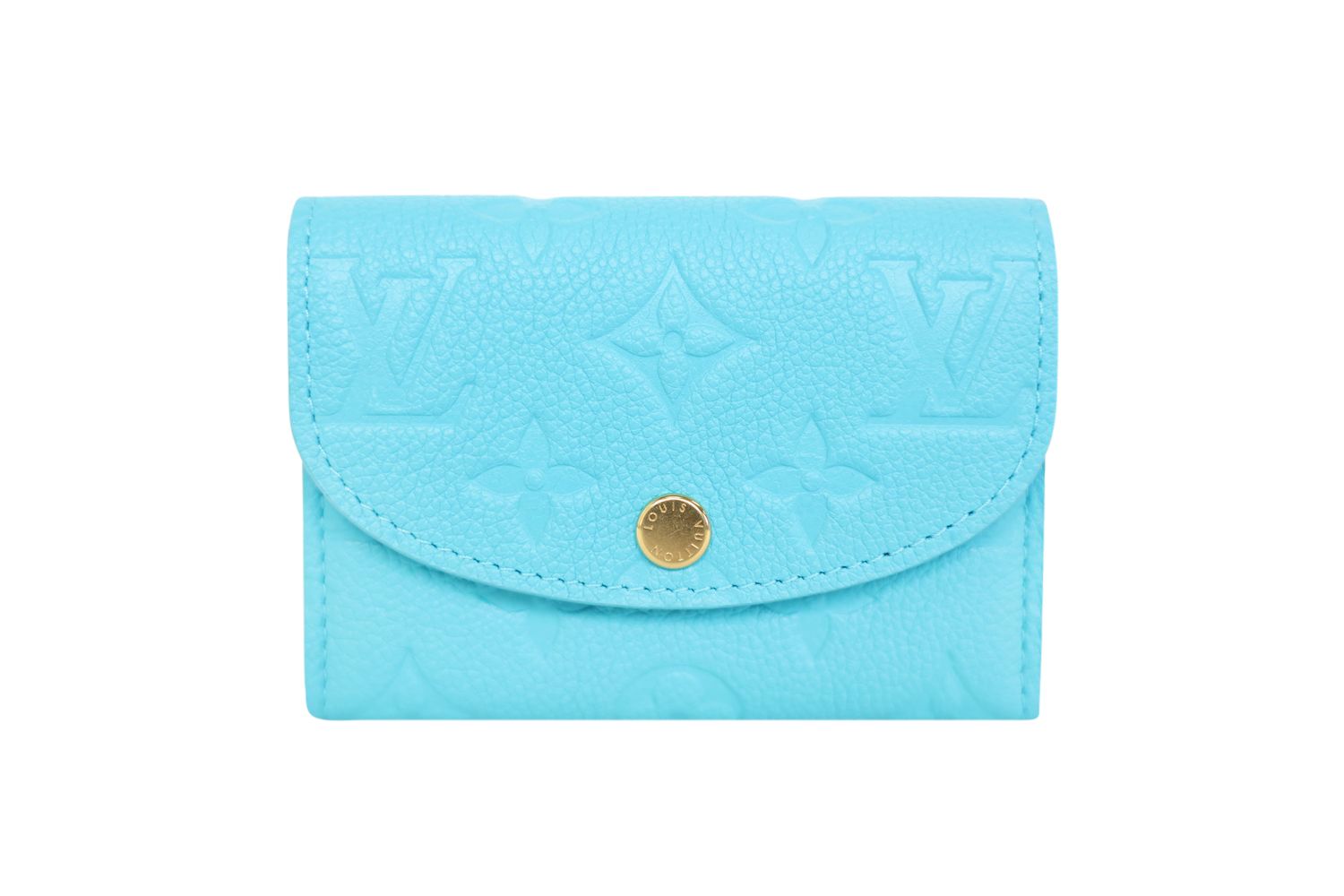 Louis Vuitton Louis Vuitton LV x TM Rosalie Coin Purse, Kabira Blue Monogram Empreinte Grained Cowhide Leather and Cowhide Leather/Monogram Coated Canvas Trim with Gold Hardware, New in Box WA001