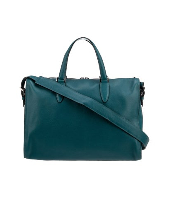 Valextra Leather Top Handle Bag