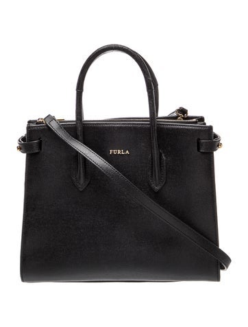 Leather Top Handle Bag