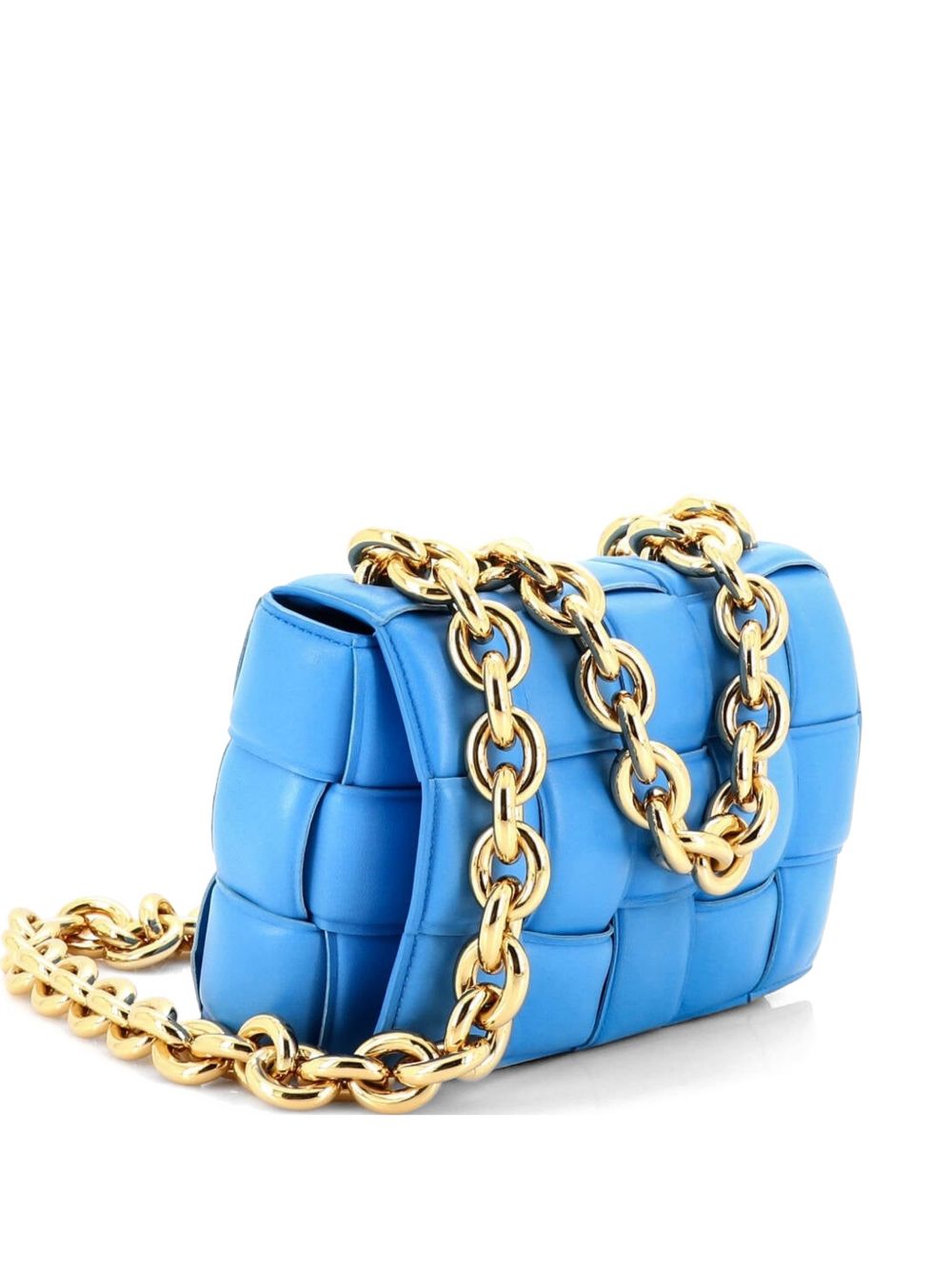 Cassette Chain Padded Maxi Intrecciato Leather crossbody bag