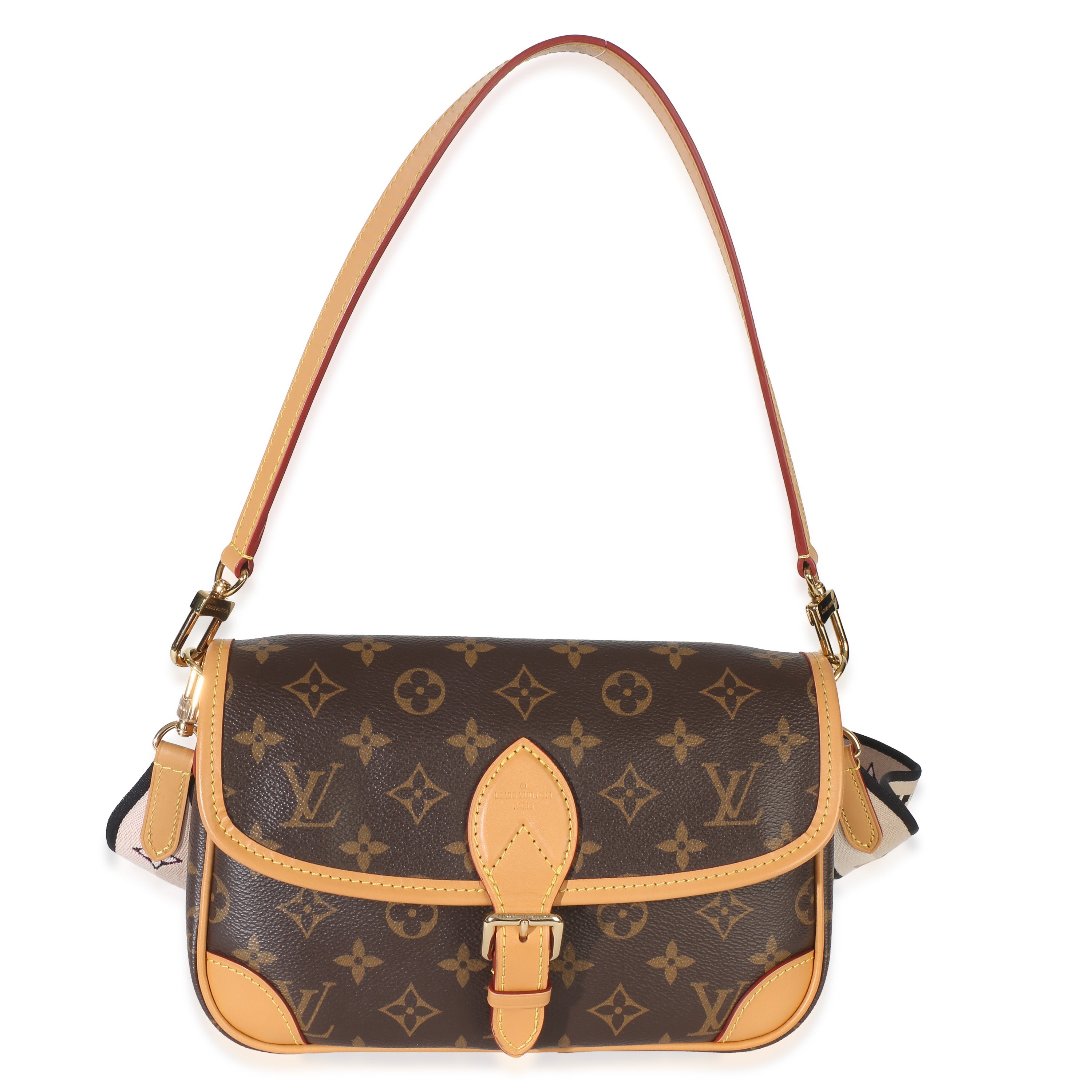 Black Monogram Canvas Diane