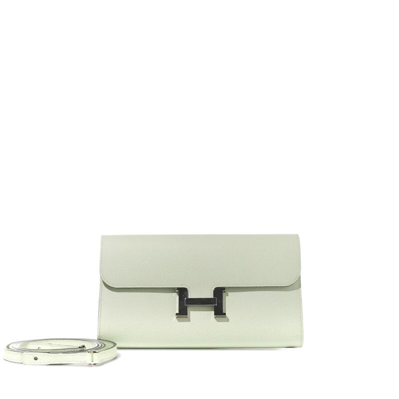 Hermes Vert Fizz Epsom Constance-To-Go Wallet Palladium Hardware, 2024
