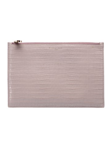 Aspinal of London Embossed Leather Clutch