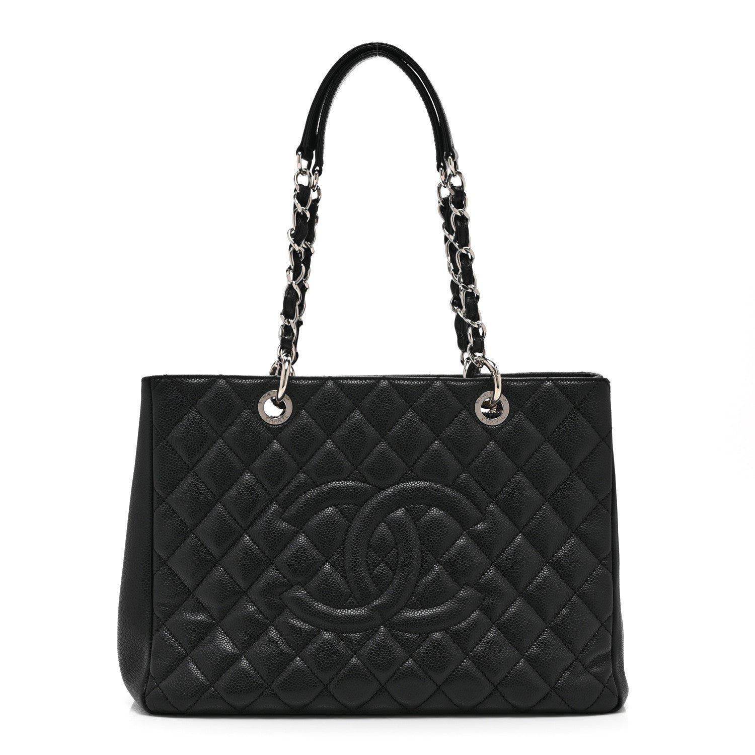 Chanel Caviar Quilted Grand Shopping Tote GST Black