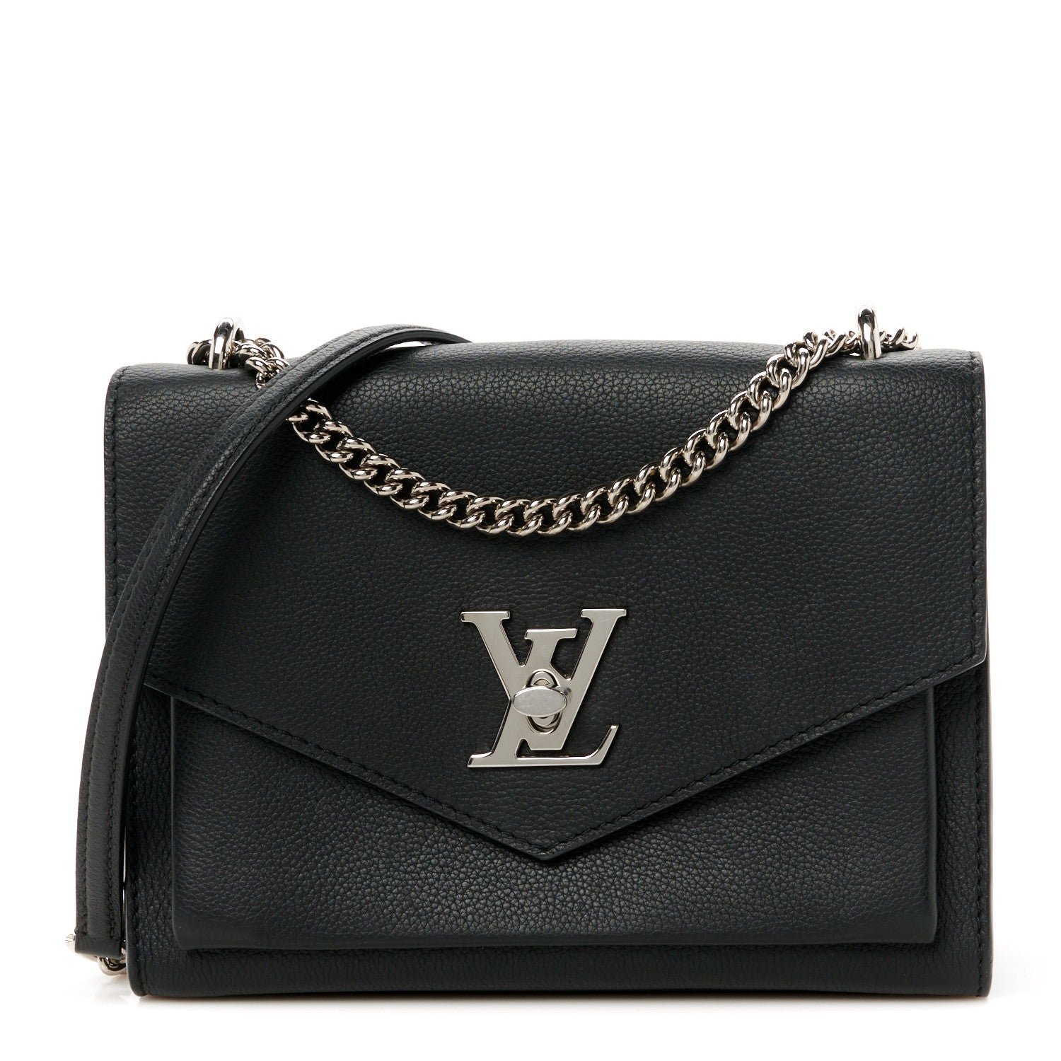 Louis Vuitton Soft Calfskin My Lockme Chain Bag BB Black