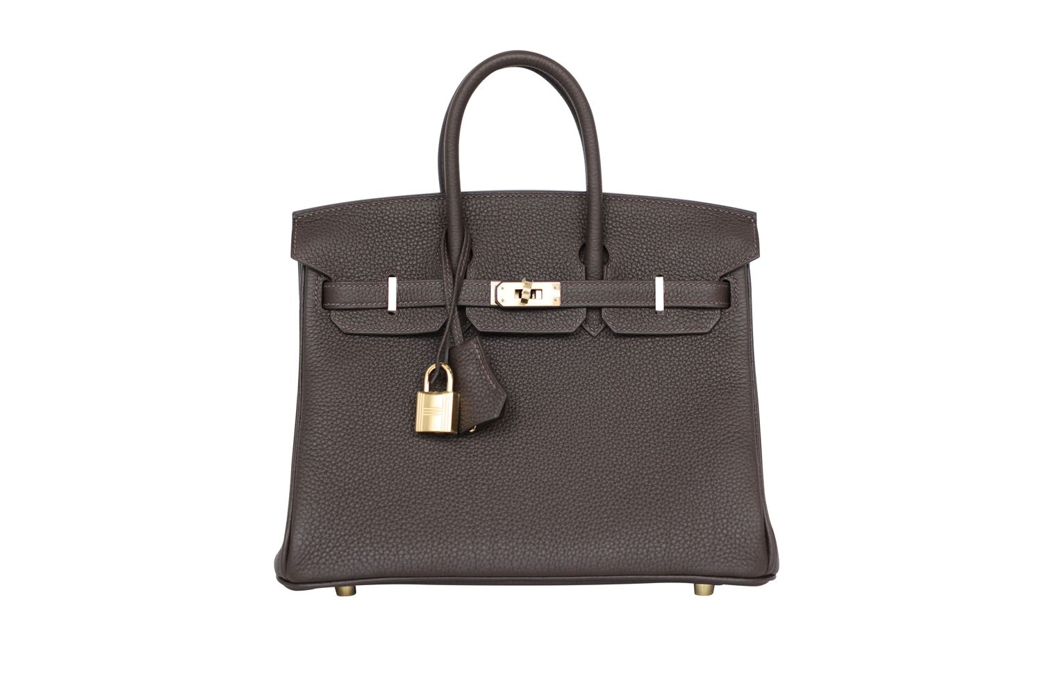 Hermes Birkin 25 Bag, Bai Brun Brown Togo and Pemabrass Hardware, K 2025 Stamp, New in Box MA001