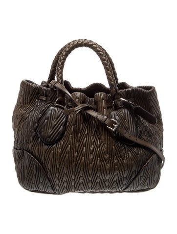 Nappa Leather Bucket Bag