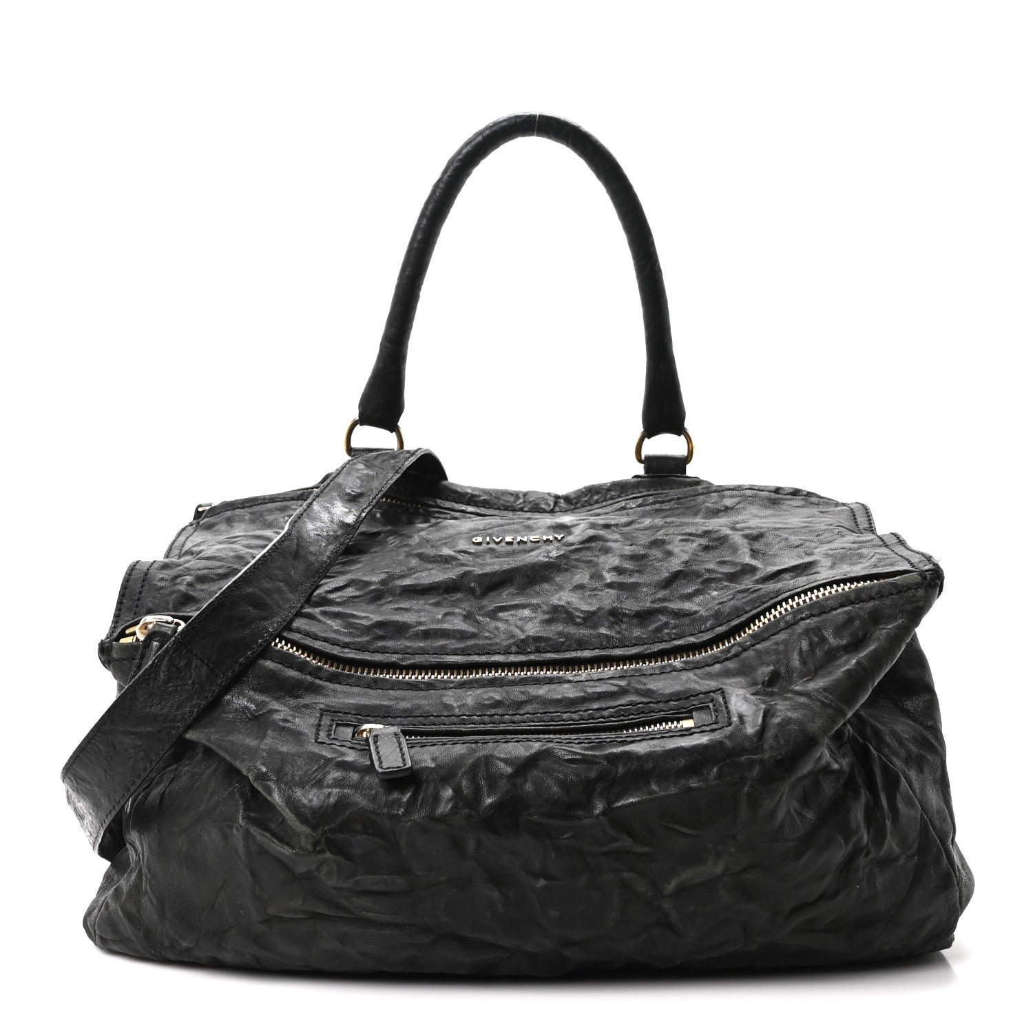 Givenchy Tumbled Sheepskin Large Pandora Black