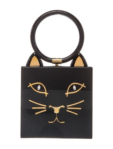 Charlotte Olympia Acrylic Top Handle Bag
