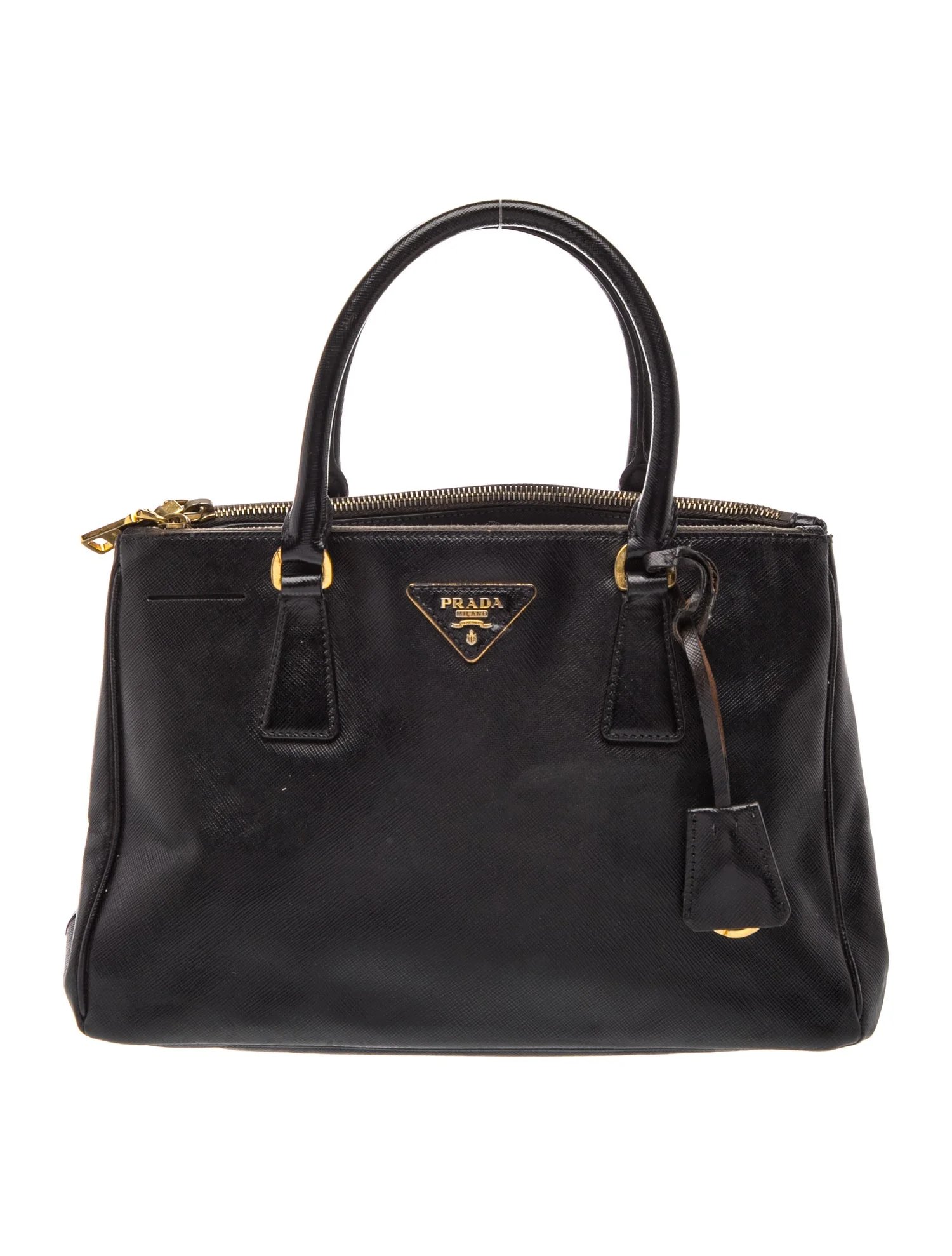 Saffiano Lux Leather Galleria Double Zip Large