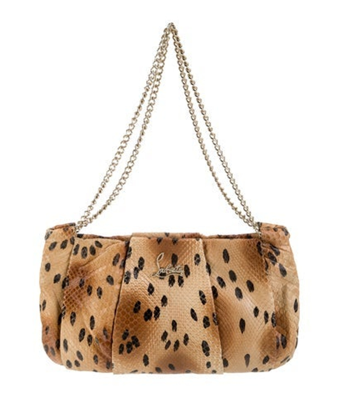 Christian Louboutin Louboutin Embossed Leather Shoulder Bag