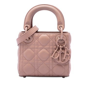 Micro Ultra Matte Calfskin Cannage Lady Dior