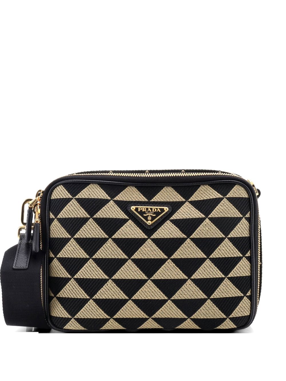 Symbole Zip Around Shoulder Bag Jacquard crossbody bag