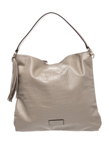 Embossed Leather Shoulder Bag