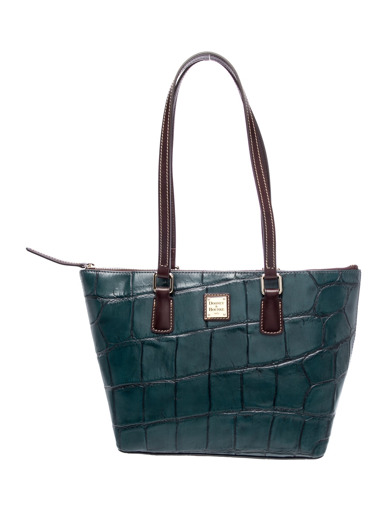 Embossed Leather Shoulder Bag w/ Tags