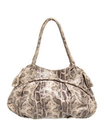 Embossed Leather Hobo