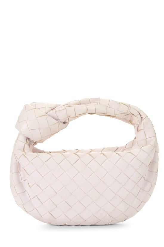 Bottega Veneta Pink Intrecciato Leather Jodie Mini