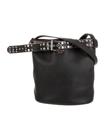 Prada Leather Buckle Bag w/Belt 2025