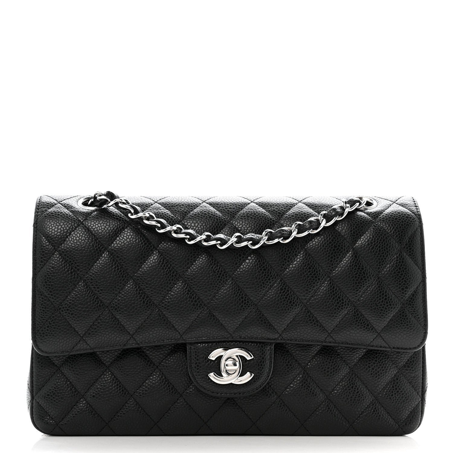 Chanel Caviar Quilted Medium Double Flap Black