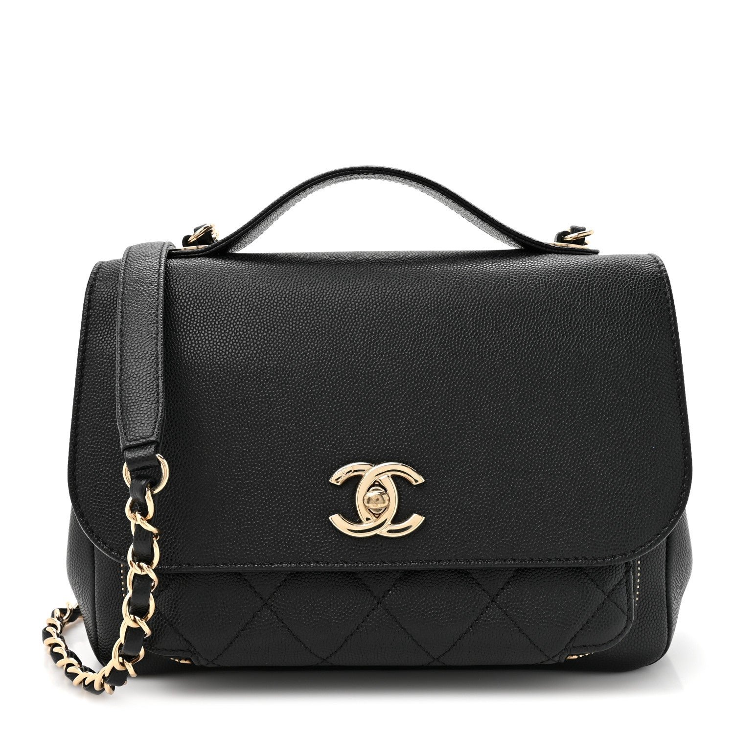 Chanel Caviar Quilted Medium Business Affinity Flap Black