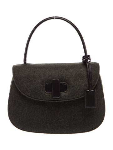 Felt Top Handle Bag Vintage