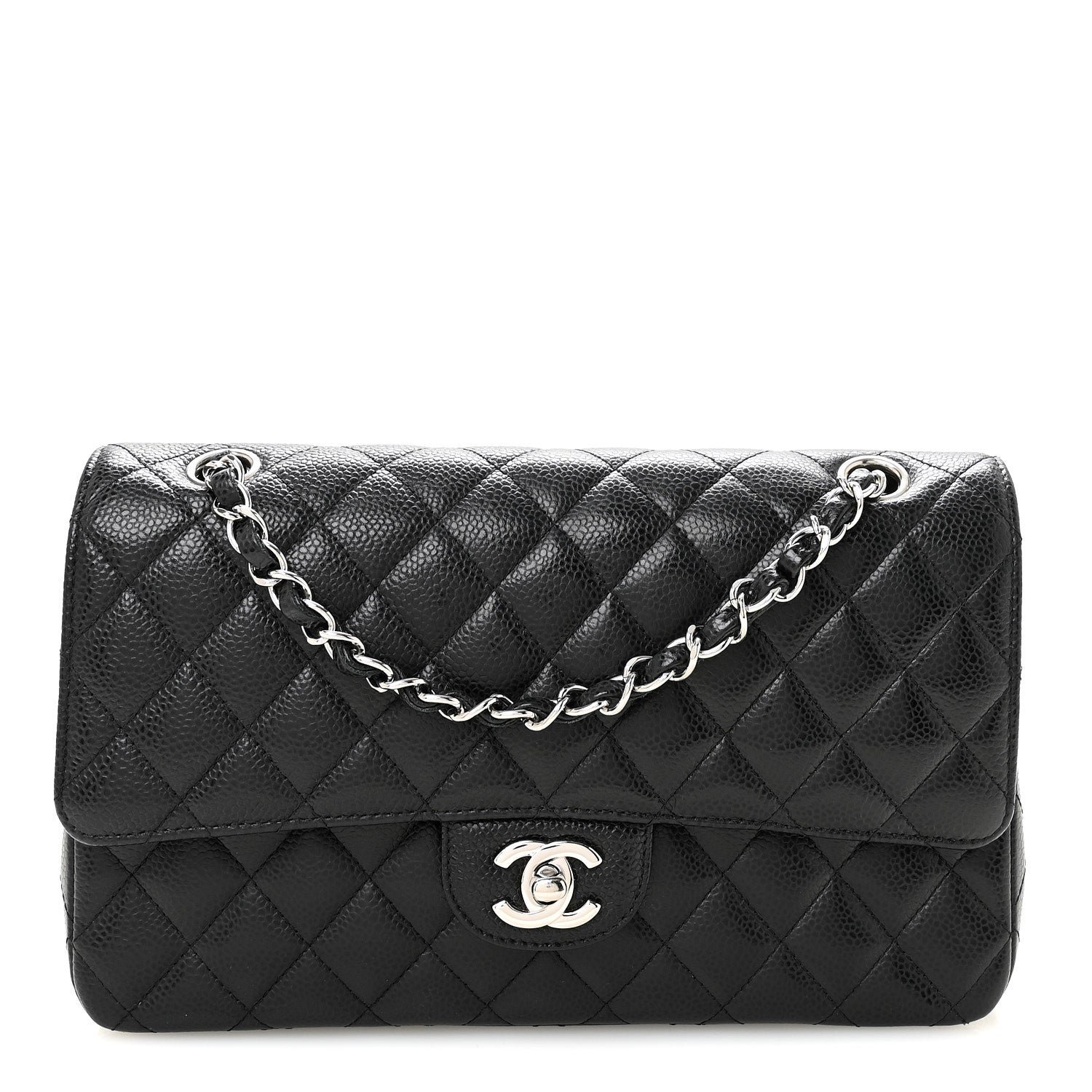Chanel Caviar Quilted Medium Double Flap Black