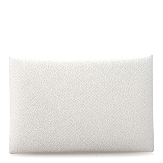 Hermes Epsom Calvi Card Case Mushroom