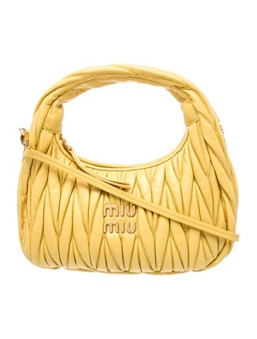 Leather Wander Matelassé Hobo Bag Mini
