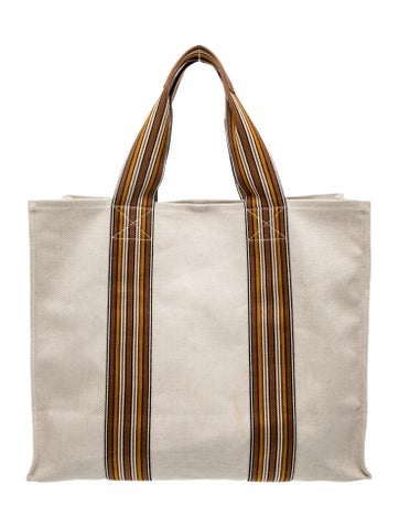 Canvas Suitcase Stripe Medium
