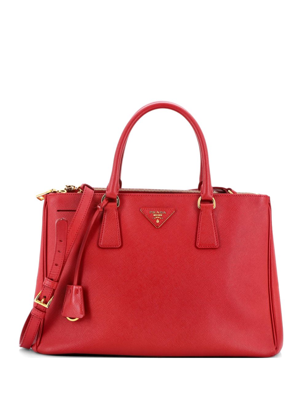 Double Zip Lux Saffiano Leather Medium tote bag
