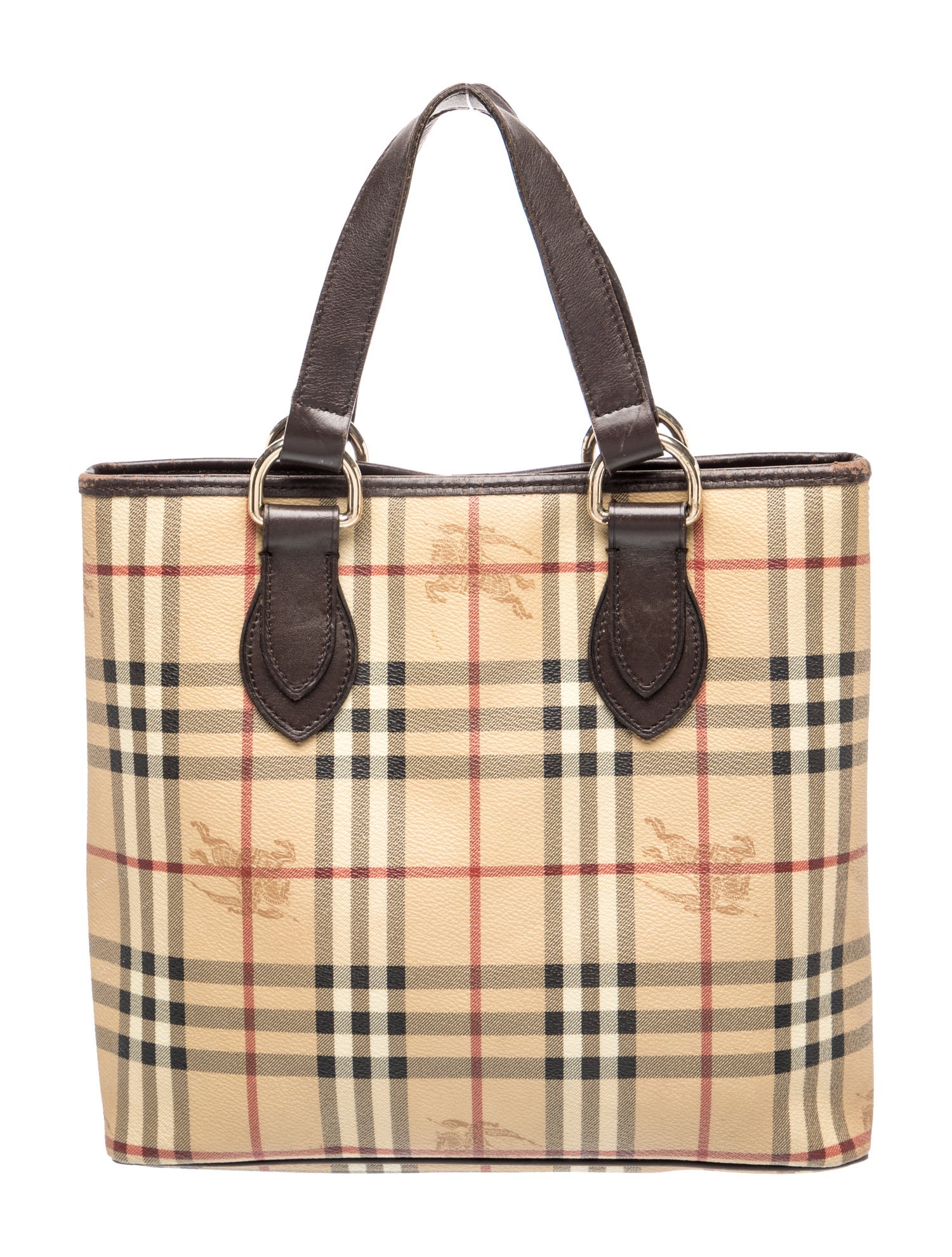 Haymarket Check Top Handle Bag
