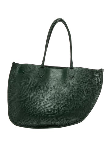 Leather Shield Double Tote