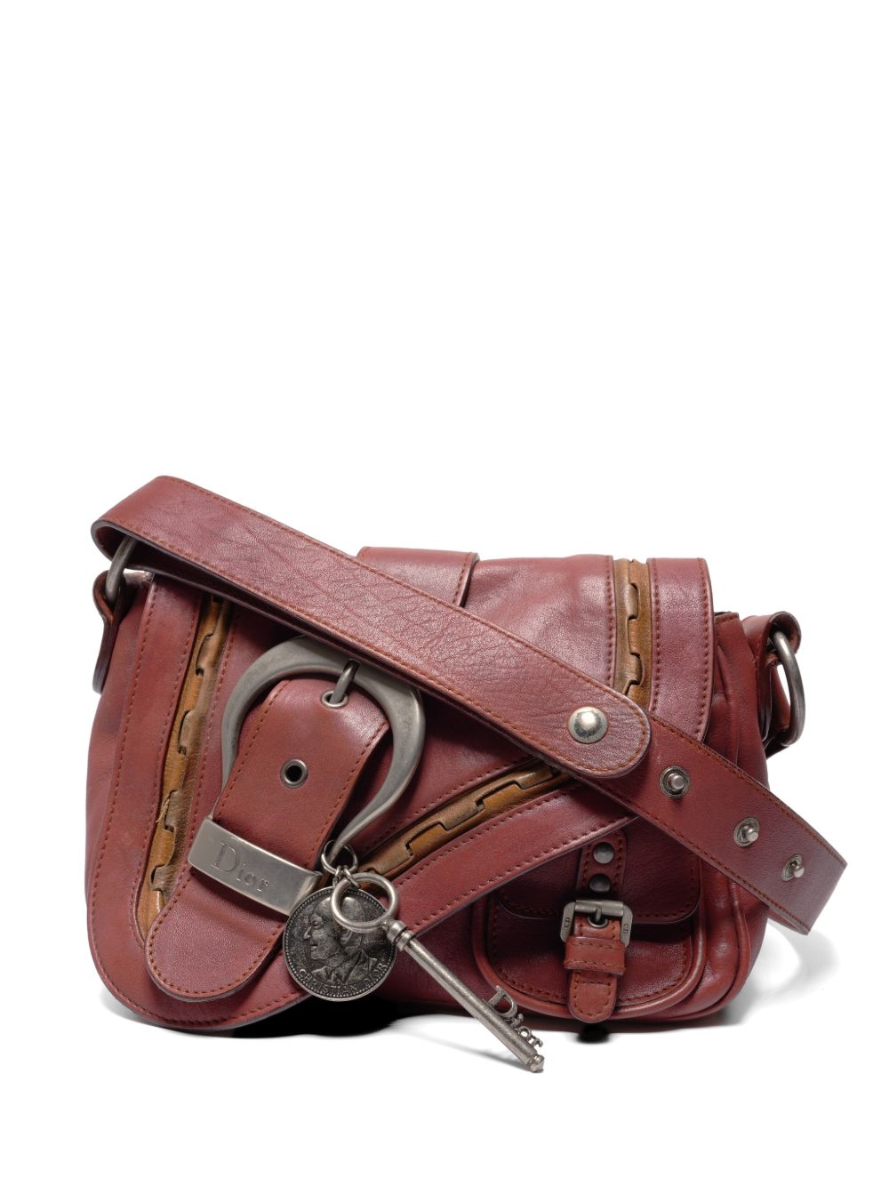 2006 Gaucho buckle leather shoulder bag