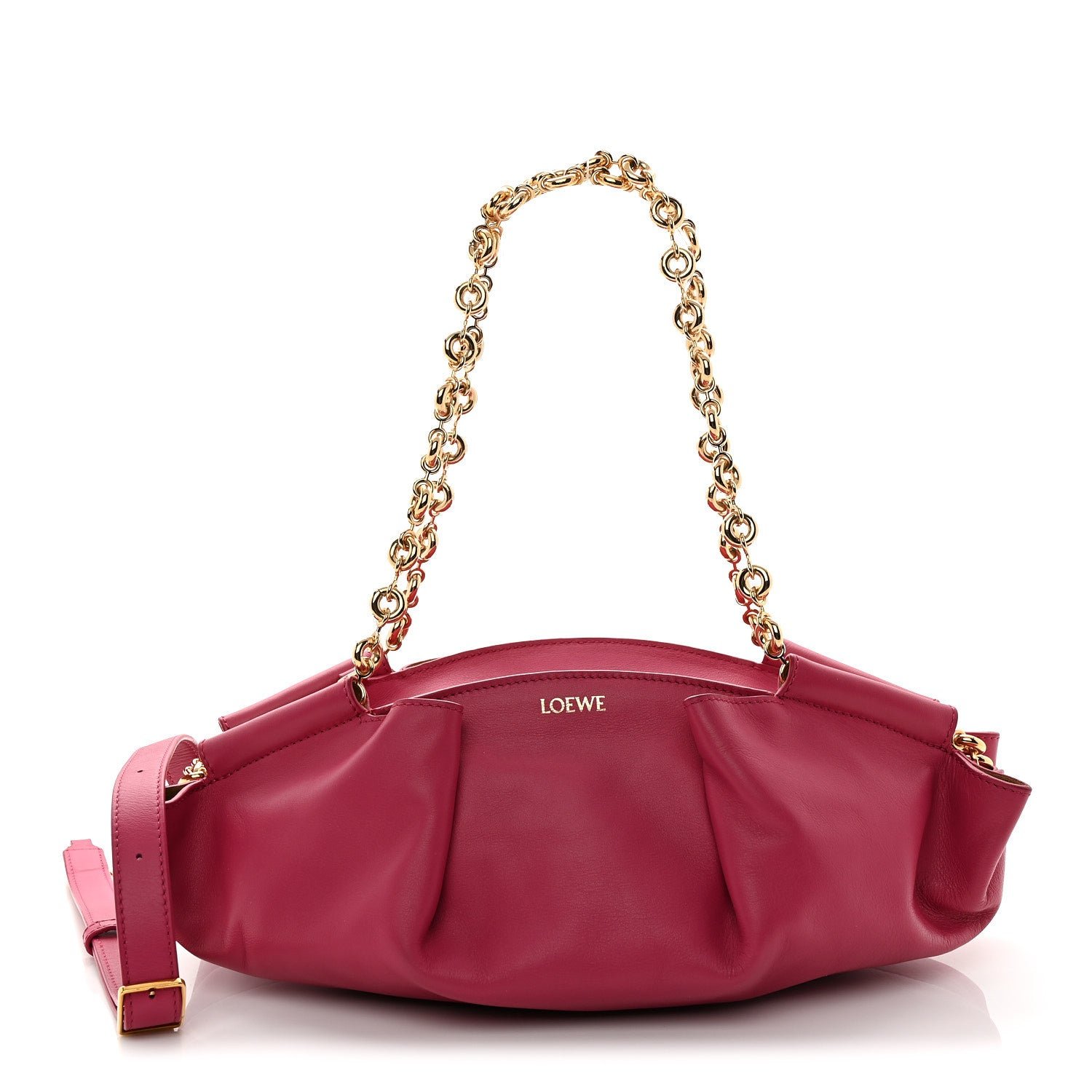 Loewe Loewe Shiny Nappa Calfskin Small Paseo Bag Magenta