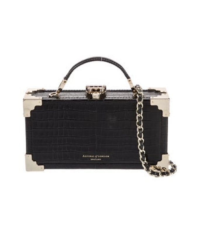 Aspinal of London Of London Embossed Leather Top Handle Bag