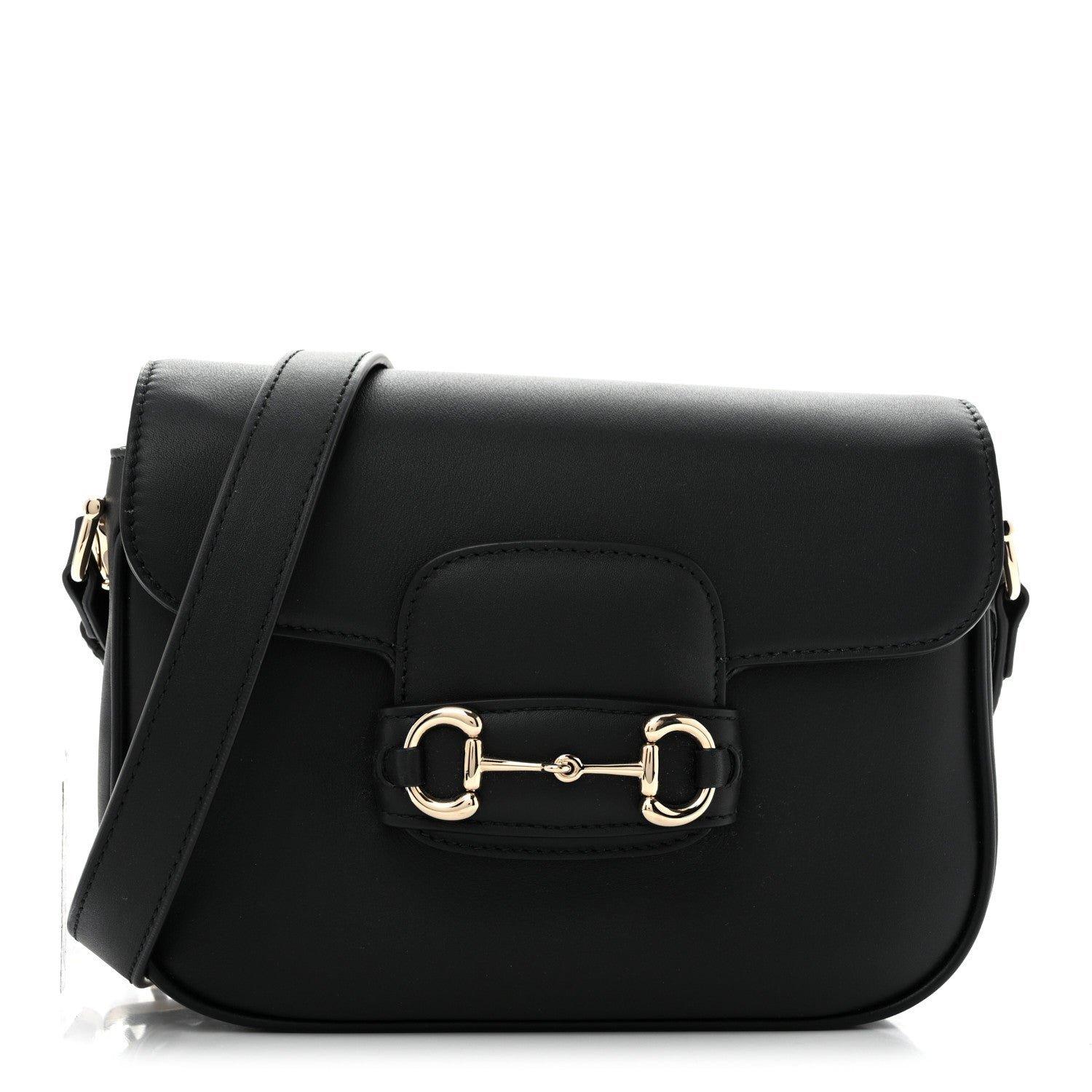 Gucci Arabella Calfskin Horsebit 1955 Shoulder Bag Black