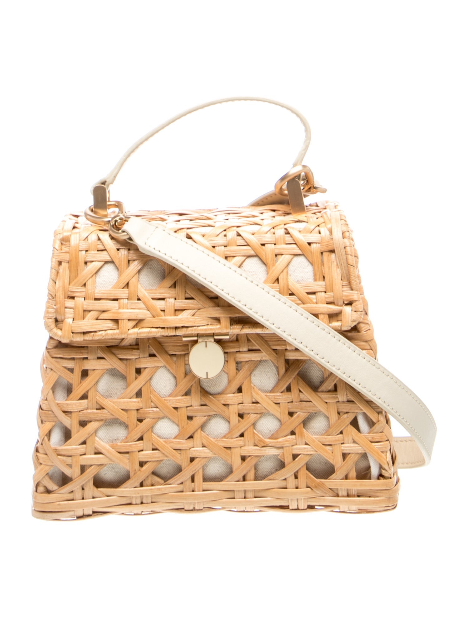 Rattan Top Handle Bag