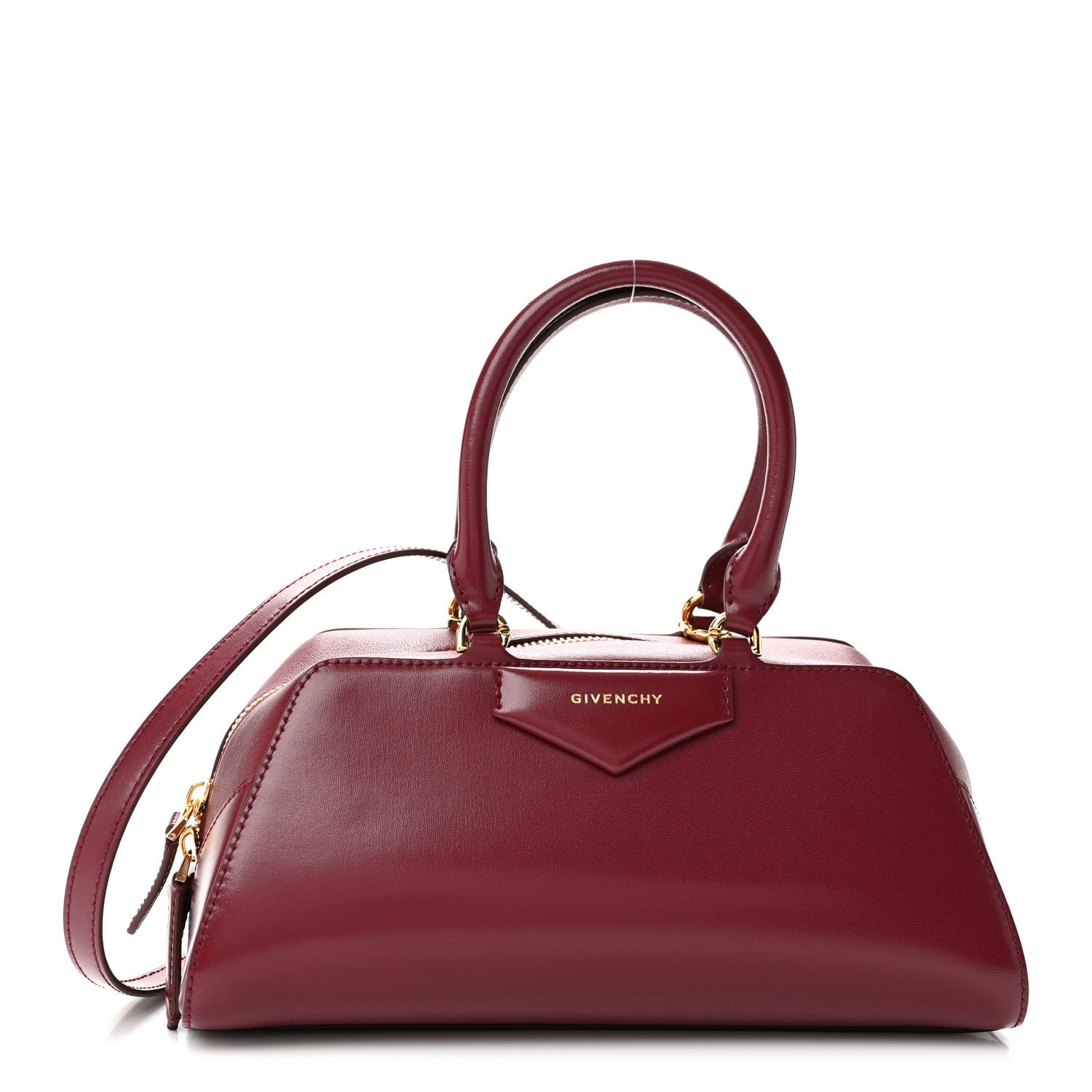Givenchy Box Calfskin East West Small Antigona  Burgundy